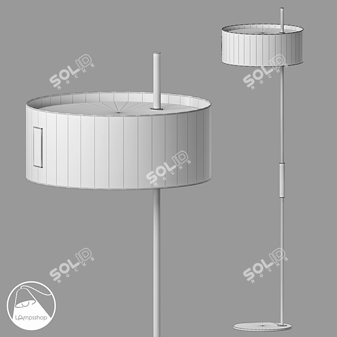 Elegant Floor Lamp Business Design 3D model image 2