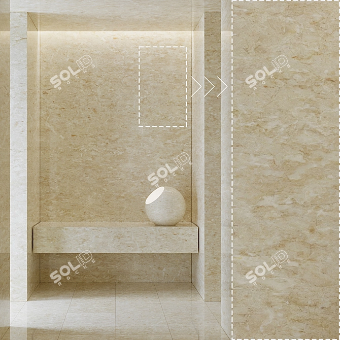 Corona Marble Texture Set 3D model image 1