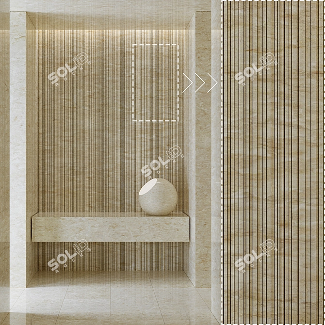 Corona Marble Texture Set 3D model image 3