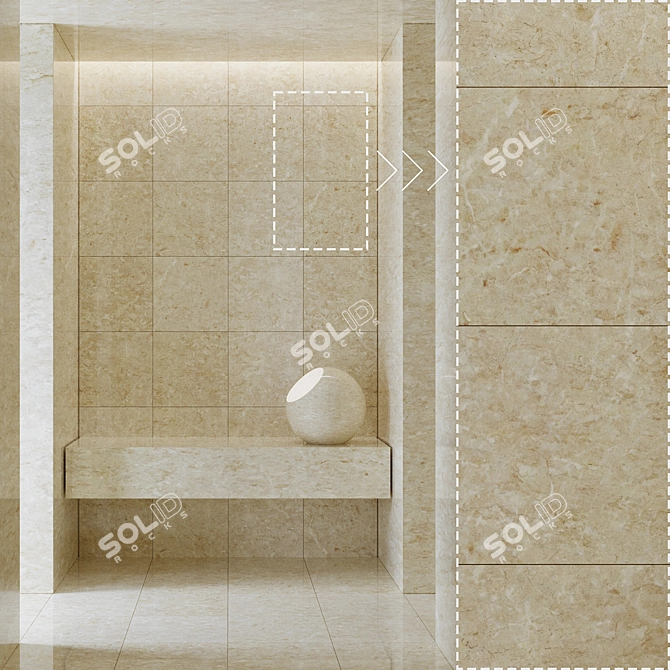 Corona Marble Texture Set 3D model image 4