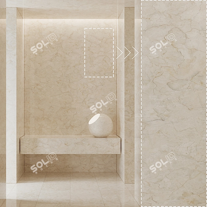 Premium Marble Stone Texture Set 3D model image 1