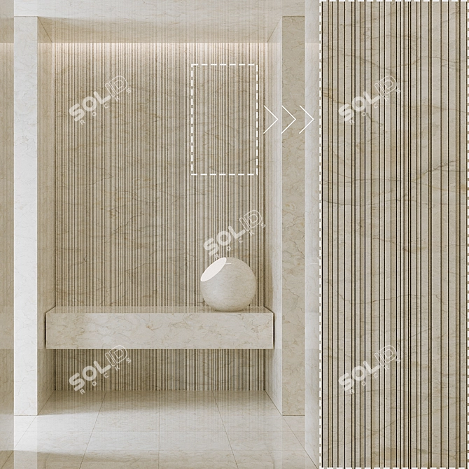 Premium Marble Stone Texture Set 3D model image 3