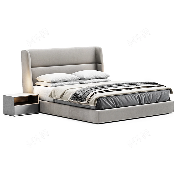 Modern Chloe Bed by Poliform 3D model image 2