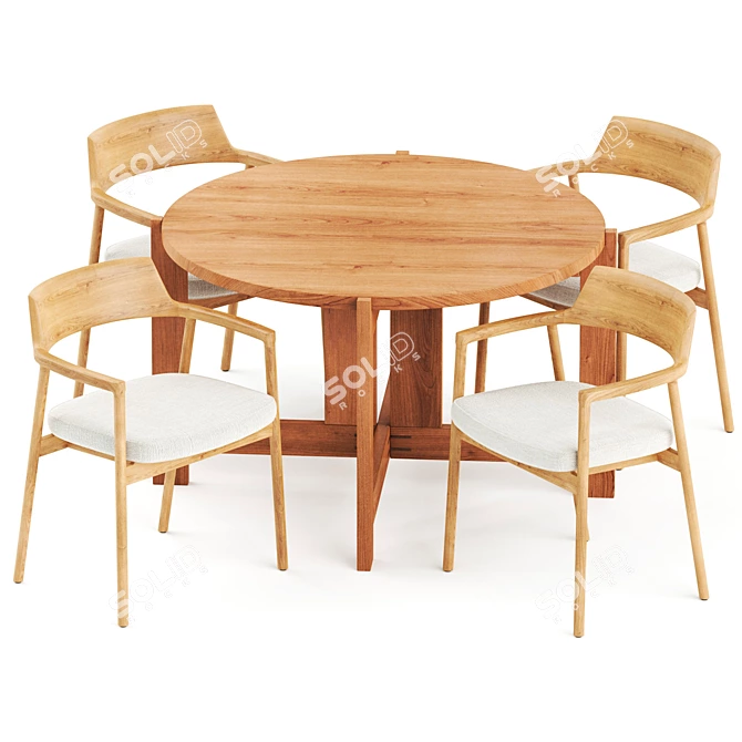 Collector Dining Set, Modern Design 3D model image 1