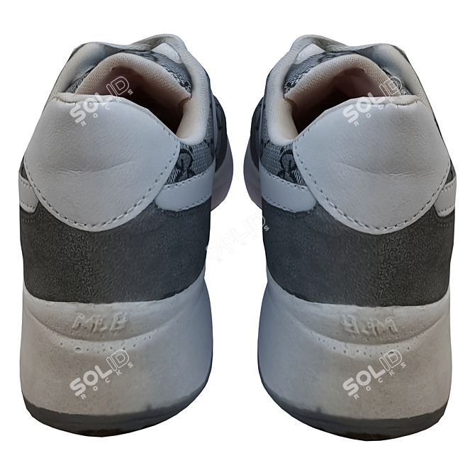 Stylish Model 3D Shoes OBJ 3D model image 2