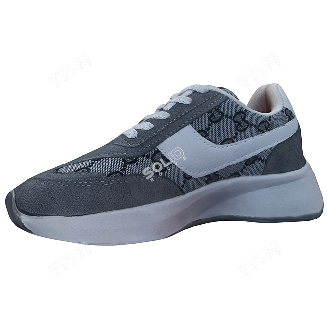 Stylish Model 3D Shoes OBJ 3D model image 4