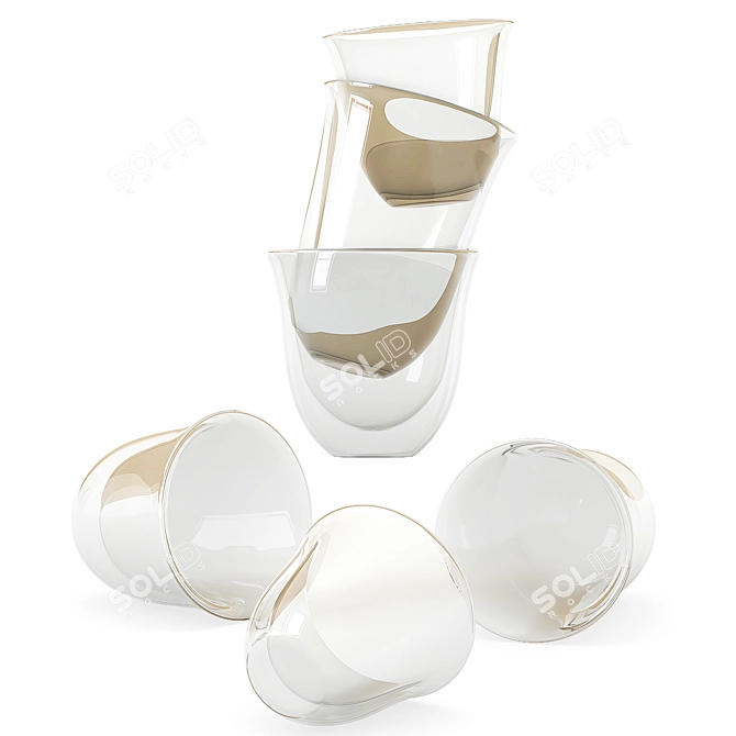 Delonghi Coffee Glasses 3D model image 3