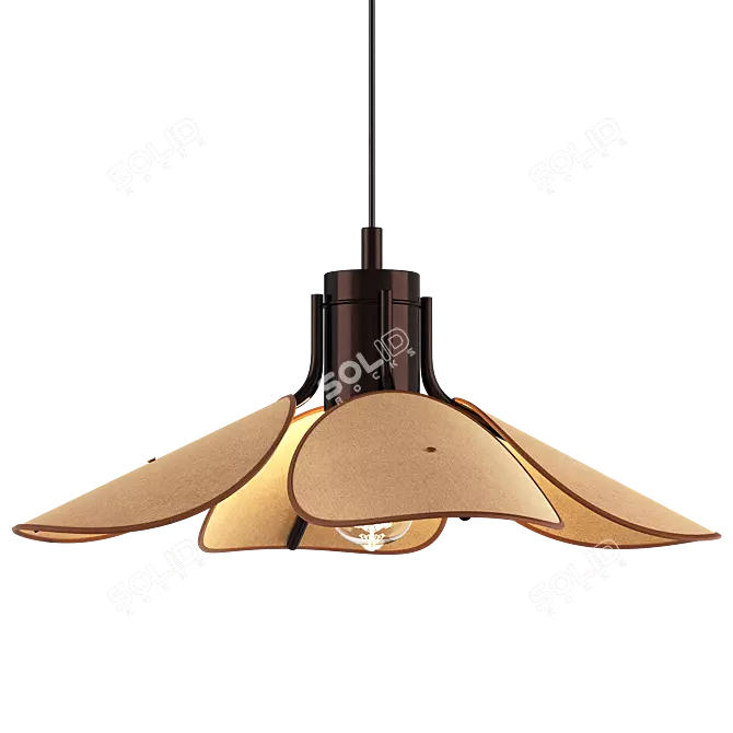 Minimalist LED Pendant Light 3D model image 1