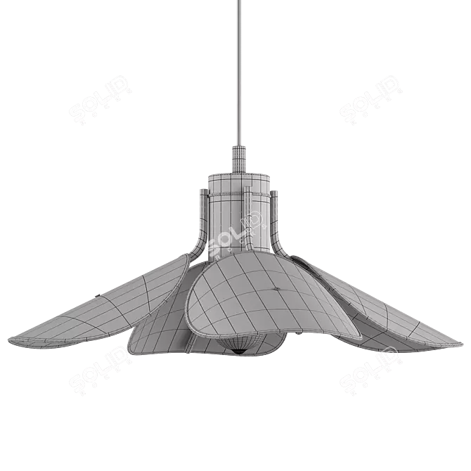 Minimalist LED Pendant Light 3D model image 2