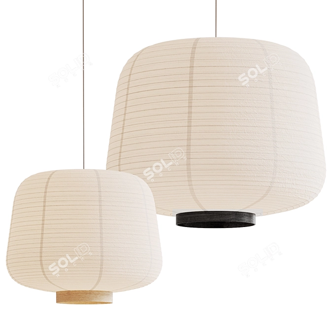 Terence Woodgate Paper Lantern Design 3D model image 1