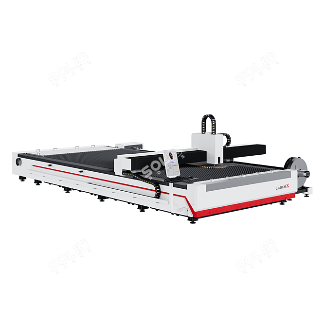 Fiber Laser Metal Cutter | 500x220 cm 3D model image 8