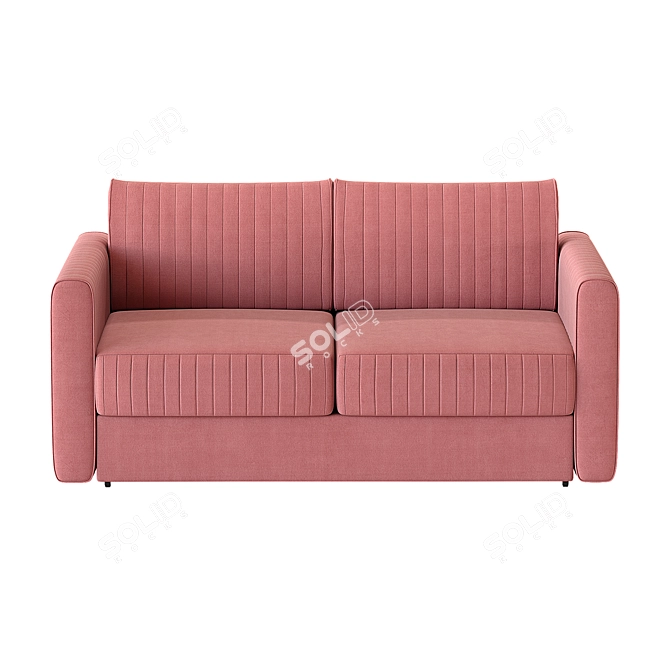 Velvet Coral Sofa by Диван.ру 3D model image 2