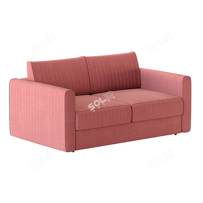 Velvet Coral Sofa by Диван.ру 3D model image 3