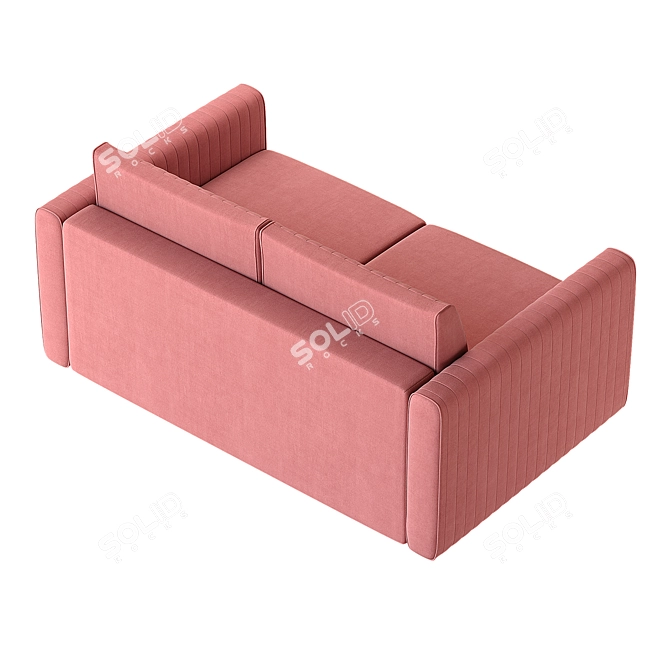 Velvet Coral Sofa by Диван.ру 3D model image 4