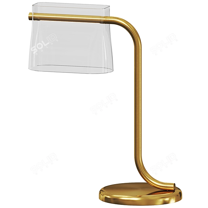 Elegant Cabaret Table Lamp 3D model image 1