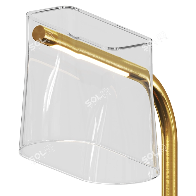 Elegant Cabaret Table Lamp 3D model image 2