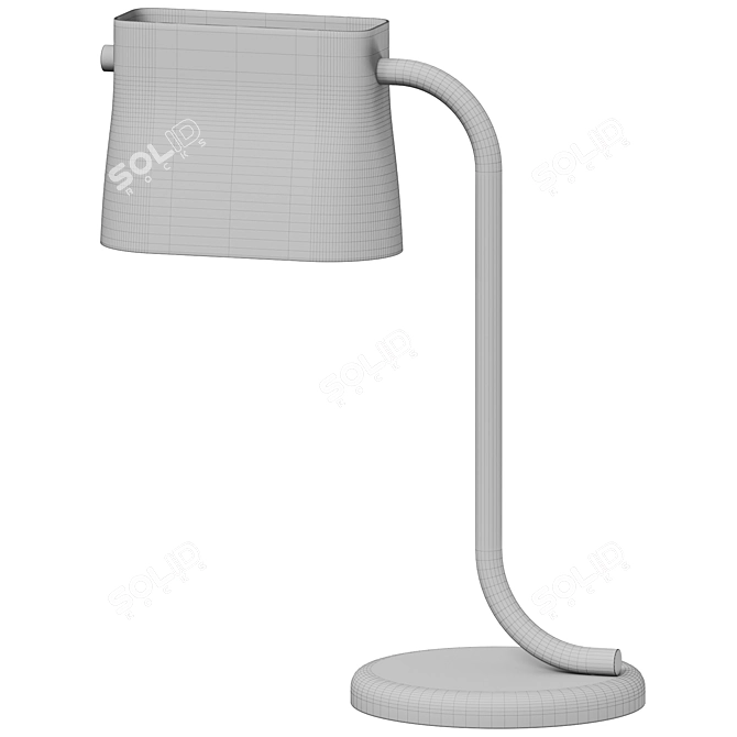 Elegant Cabaret Table Lamp 3D model image 3