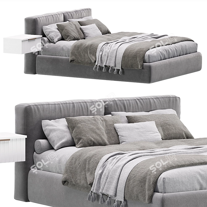 Foster 160 Bed by Divan.ru 3D model image 2