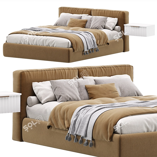 Foster 160 Bed by Divan.ru 3D model image 3