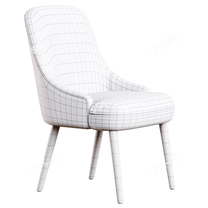 NOLL Modern Stylish Designer Chair 3D model image 5