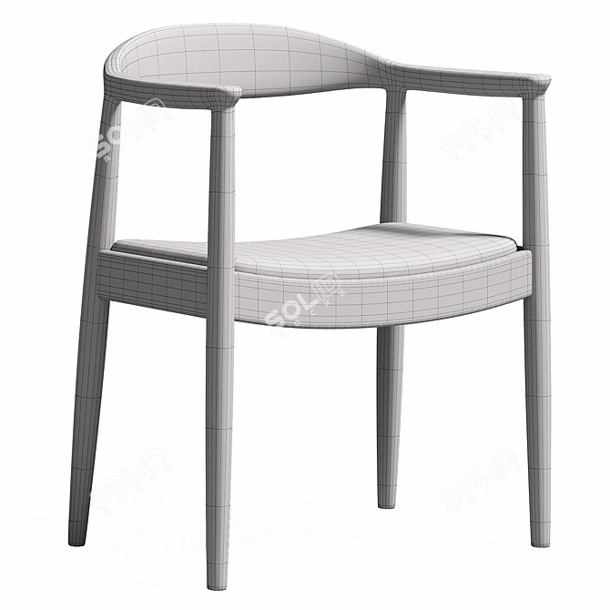 Scandinavian Style Kennedy Chair 3D model image 3