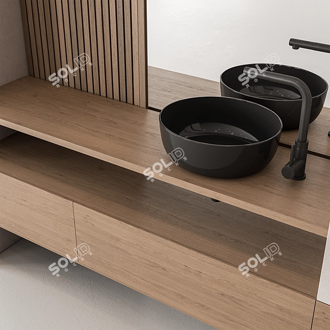 StoneWall Bathroom Set 57 3D model image 3