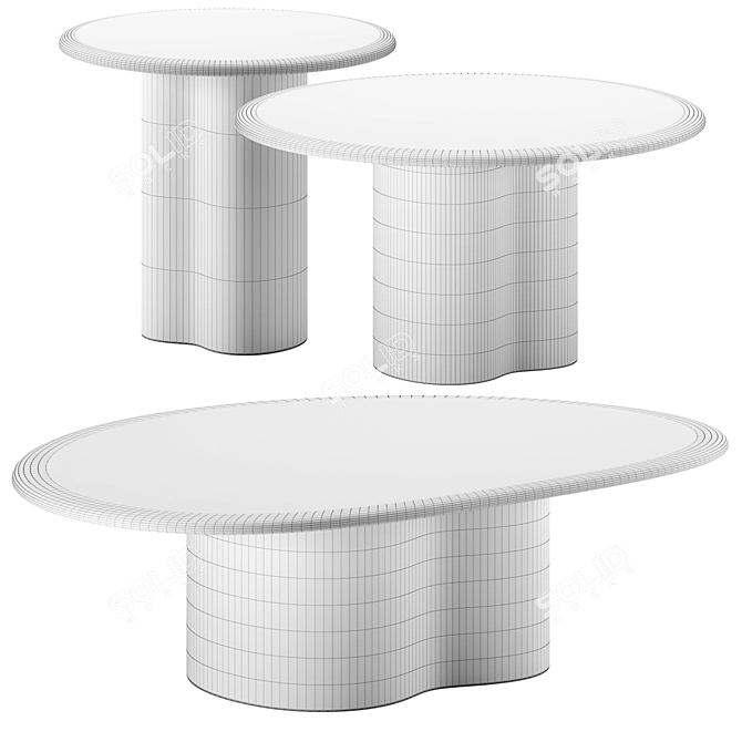 GHIA Coffee Tables by Arper 3D model image 2