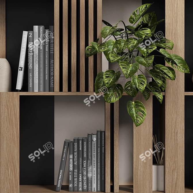 Modular Shelf Cabinet 3D Model 3D model image 3