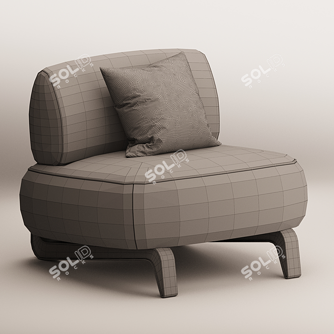Modern Contemporary Vao Armchair 2017 3D model image 3