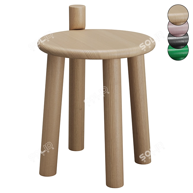 MC27-Dopo Low Stool by Mattiazzi 3D model image 1