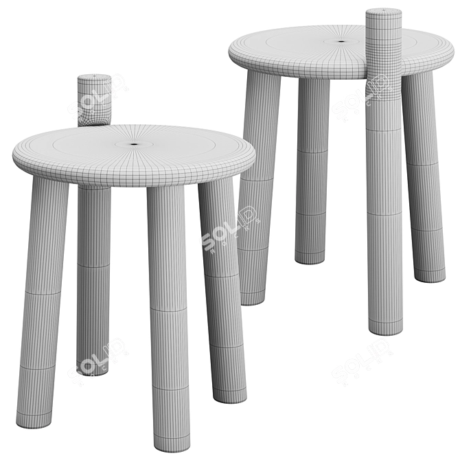 MC27-Dopo Low Stool by Mattiazzi 3D model image 7