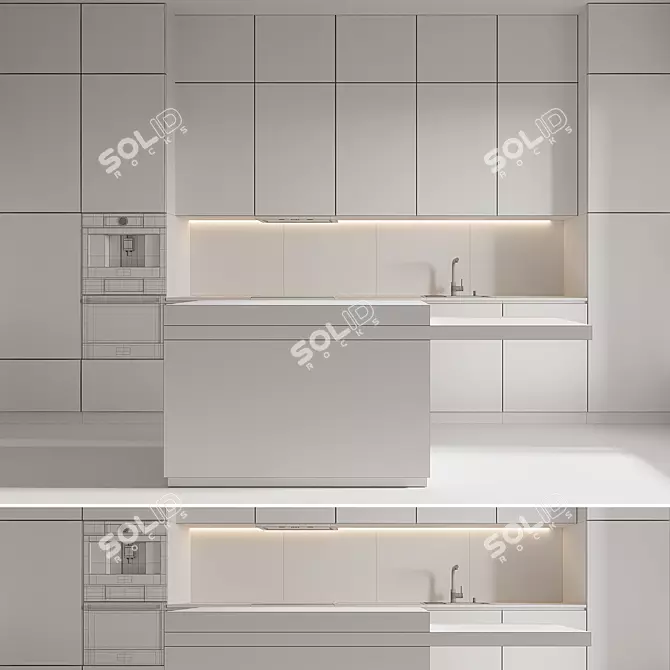 Kitchen Model 17 3D Asset 3D model image 5