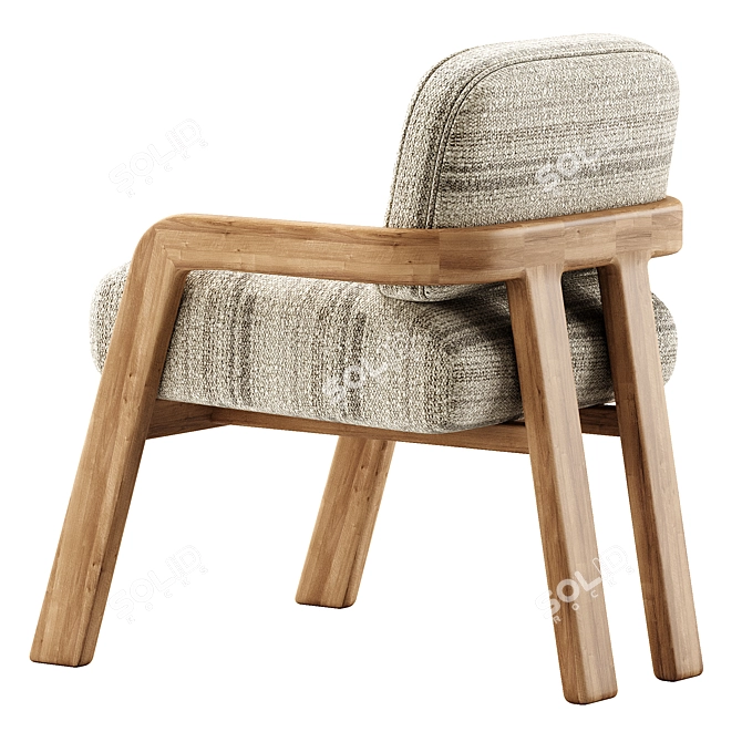 Elodie Dining Chair - Modern Design 3D model image 2