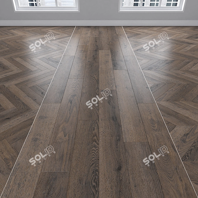 Dub Parquet Trio Set 3D model image 1