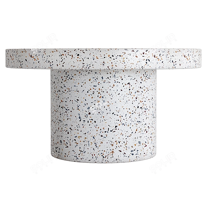 Terrazzo Mushroom Concrete Coffee Tables 3D model image 4