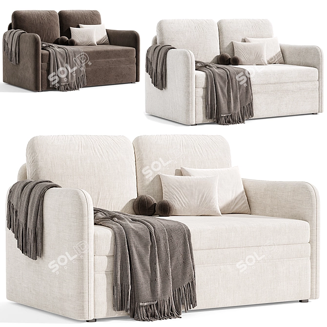 Modern Textile Sofa 2015 Model 3D model image 4