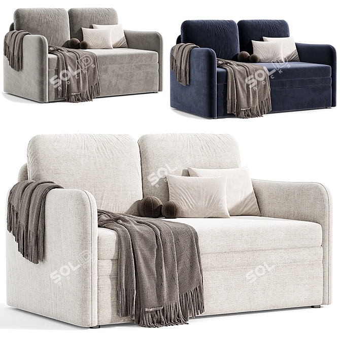 Modern Textile Sofa 2015 Model 3D model image 6