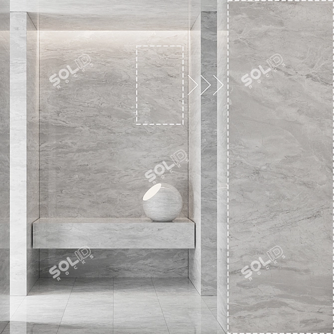 Luxury Marble Stone Texture Set 3D model image 1