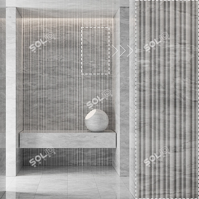 Luxury Marble Stone Texture Set 3D model image 2