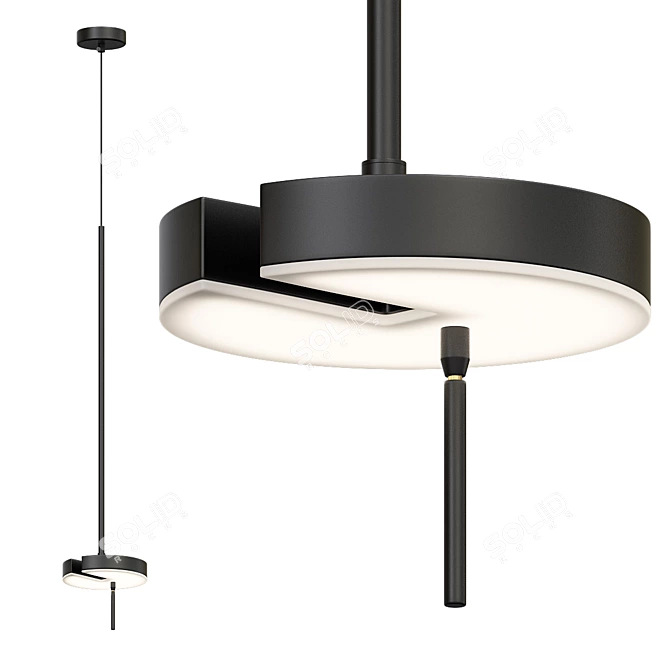 Imperium Loft LED Chandelier TALK-B01 3D model image 1
