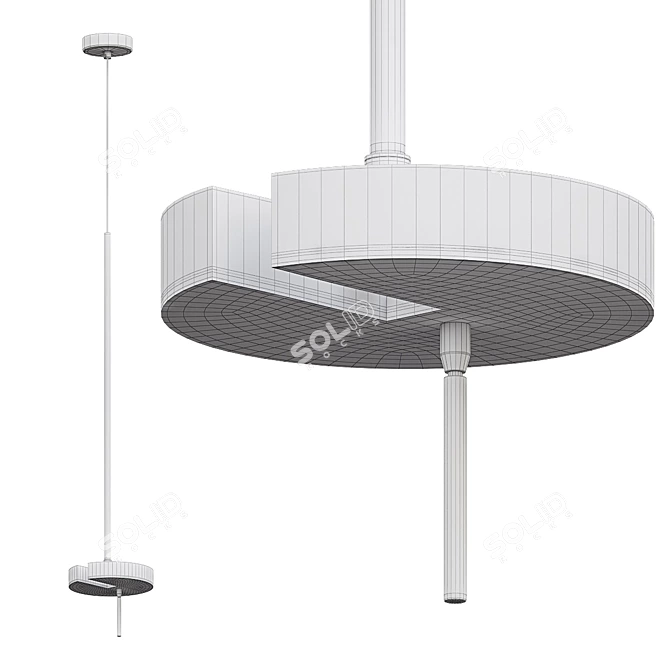 Imperium Loft LED Chandelier TALK-B01 3D model image 2