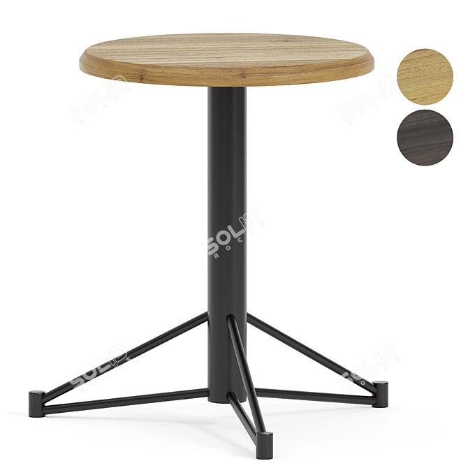 Sleek Mast Stool Rebel 3D model image 1