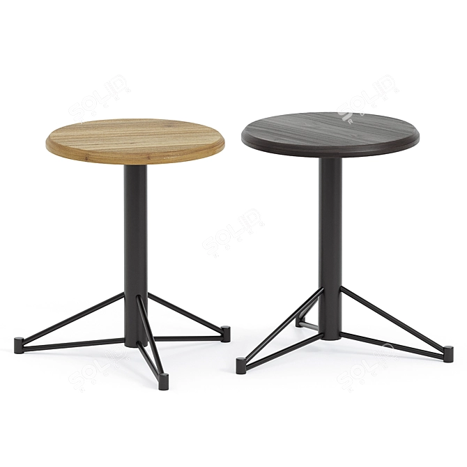 Sleek Mast Stool Rebel 3D model image 2