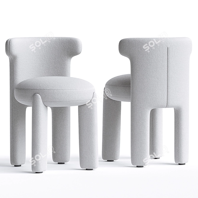 Elegant Cosette Chair Parisio Design 3D model image 2