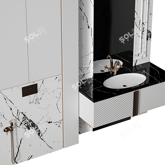 Luxury Spa Bath Set 32 3D model image 4