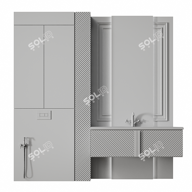 Luxury Spa Bath Set 32 3D model image 6