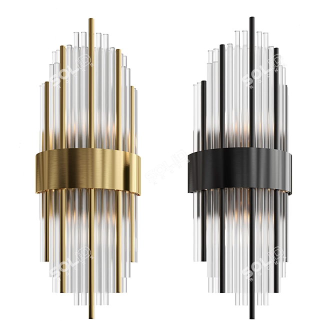 Modern Sconce Light Fixture 3D model image 1