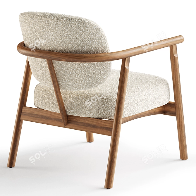 Elegant Tennessee Chair: 3Ds Max Model 3D model image 3