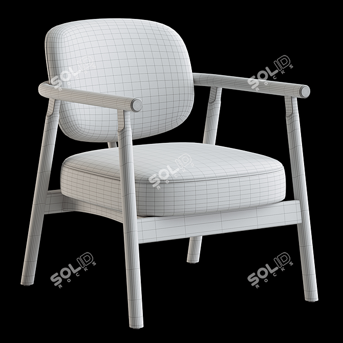 Elegant Tennessee Chair: 3Ds Max Model 3D model image 4