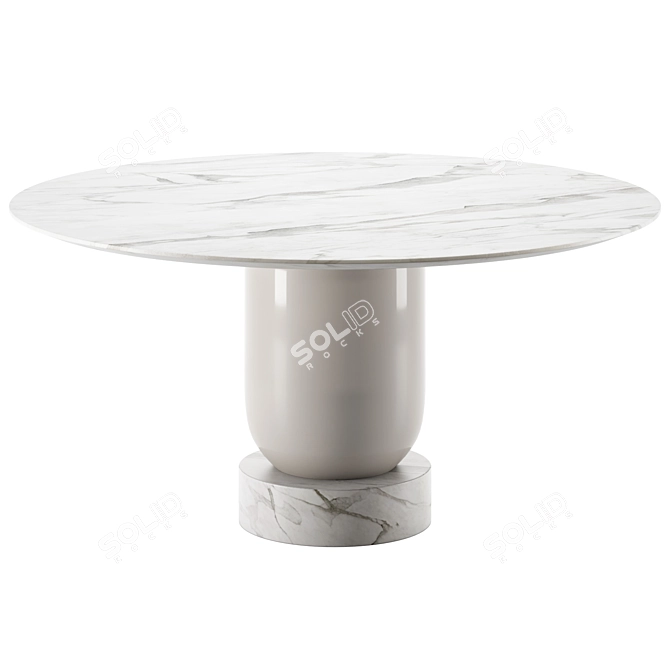 Modern COLOS Dining Table Set 3D model image 3